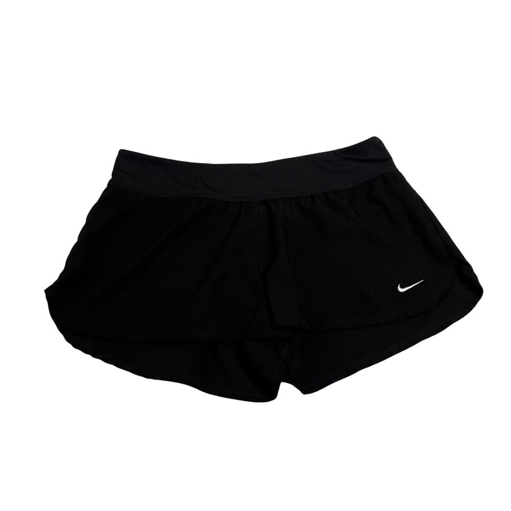 Nike Women's Workout Shorts Size Medium Built In Briefs Lightweight Active Gym
